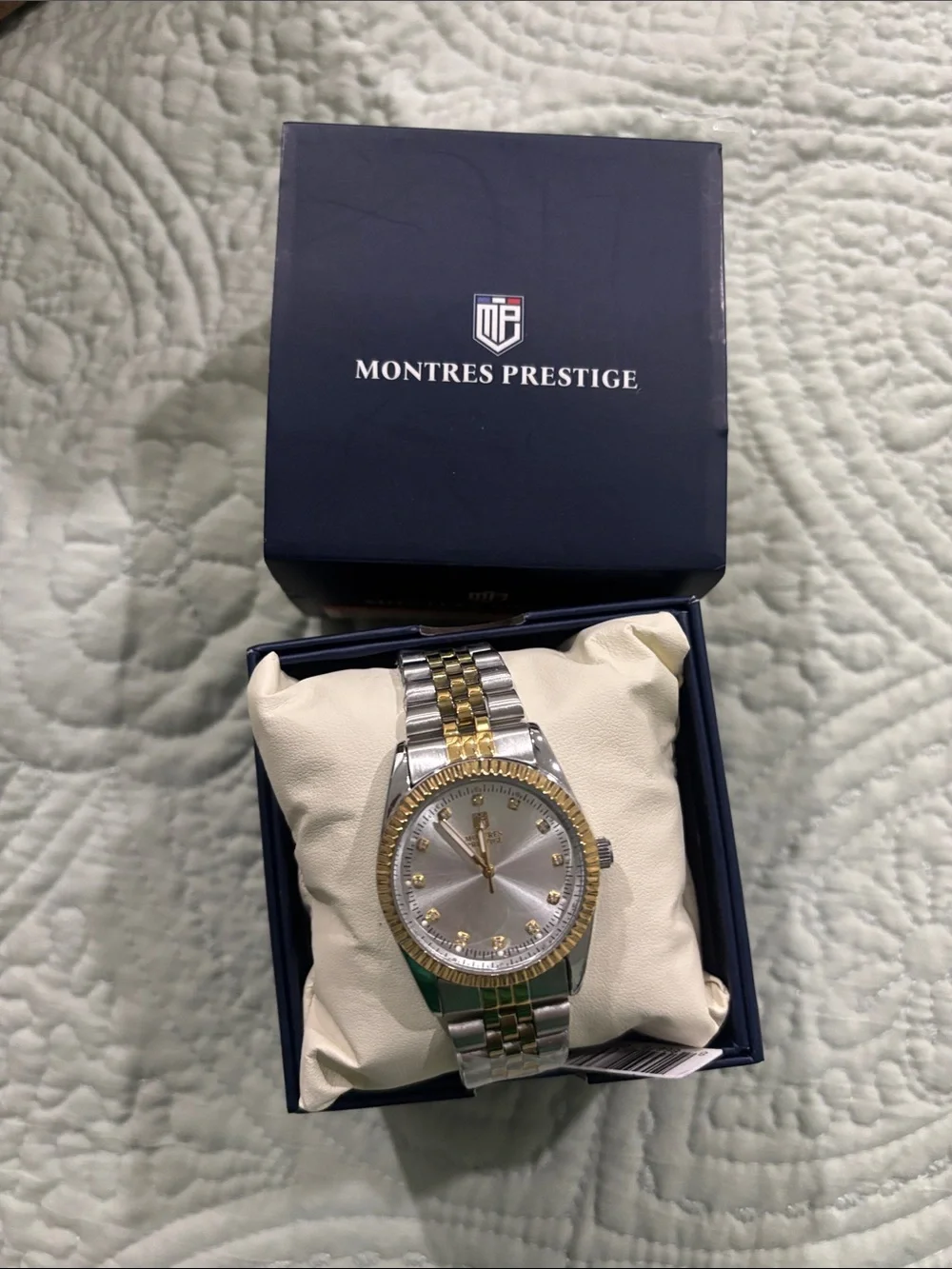 Men's Two-Tone Silver and Gold Bracelet Watch 38mm